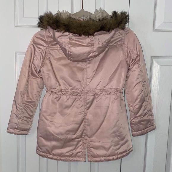 Spring jacket for girls satin pink size 7-8 - Picture 4 of 13